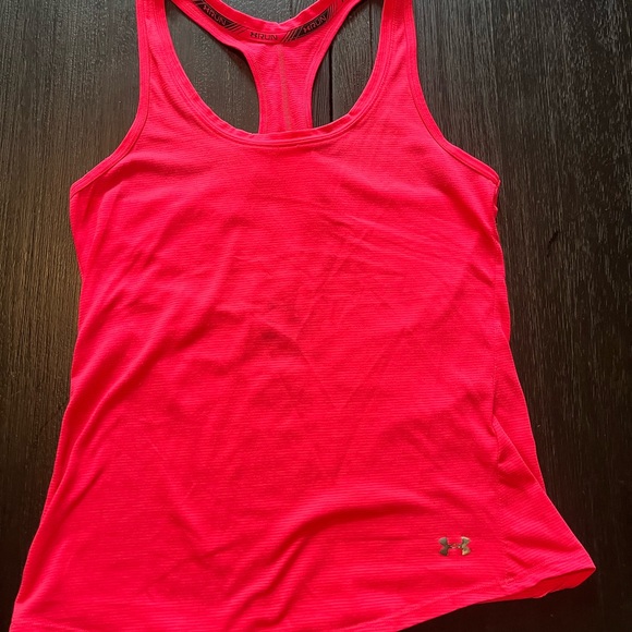 Under Armour Teal and Hot Pink Workout tank tops - Picture 2 of 11